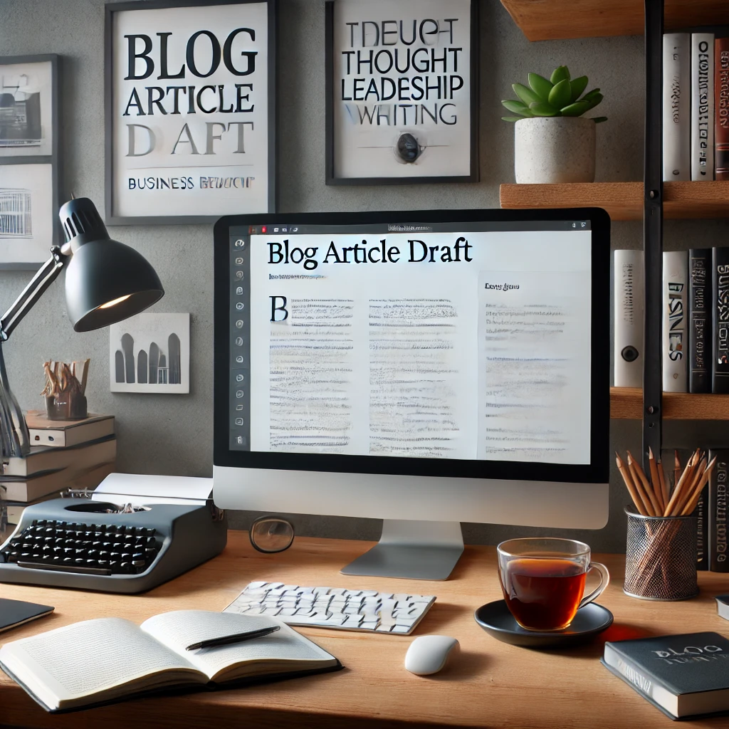 Screen showing a blog article.